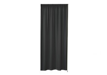 Curtain for doorway, black